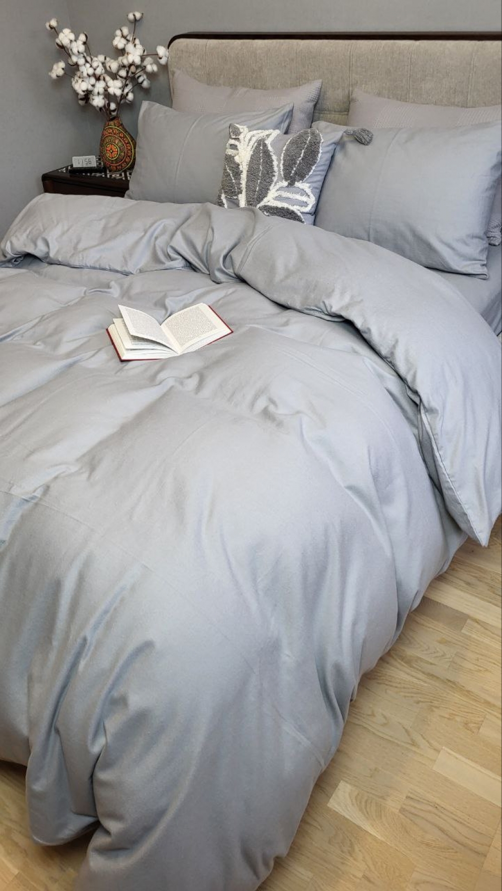 Постільна білизна Сизий дим N16338, Turkish flannel (Євро) - Зображення 3