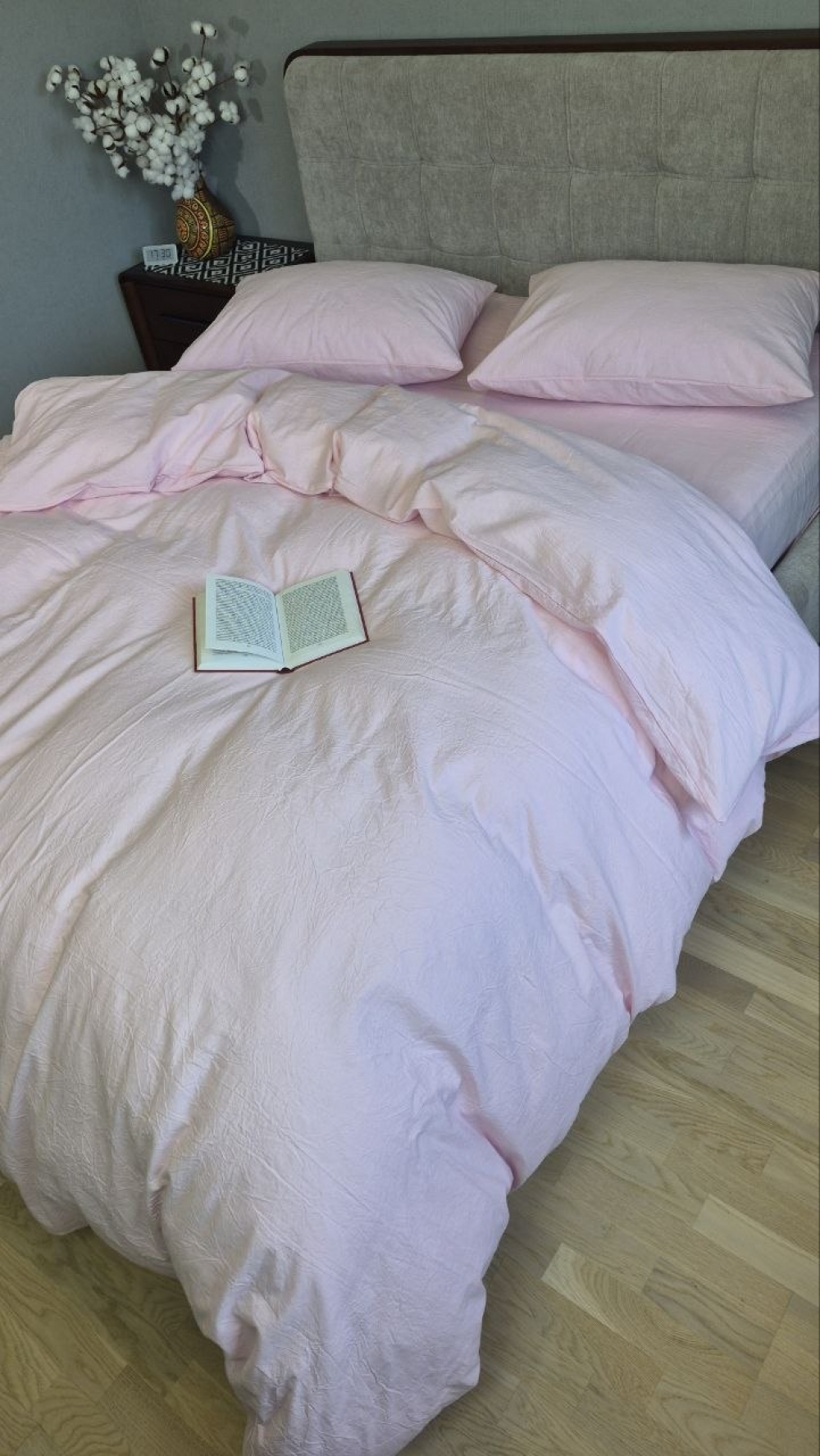 Постільна білизна Pink, Washed Cotton W1351 (Полут. на рез.) - Зображення 4