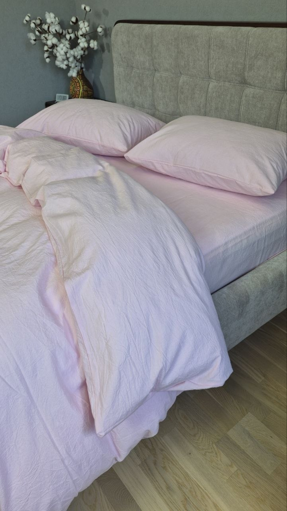 Постільна білизна Pink, Washed Cotton W1351 (Полут. на рез.) - Зображення 5