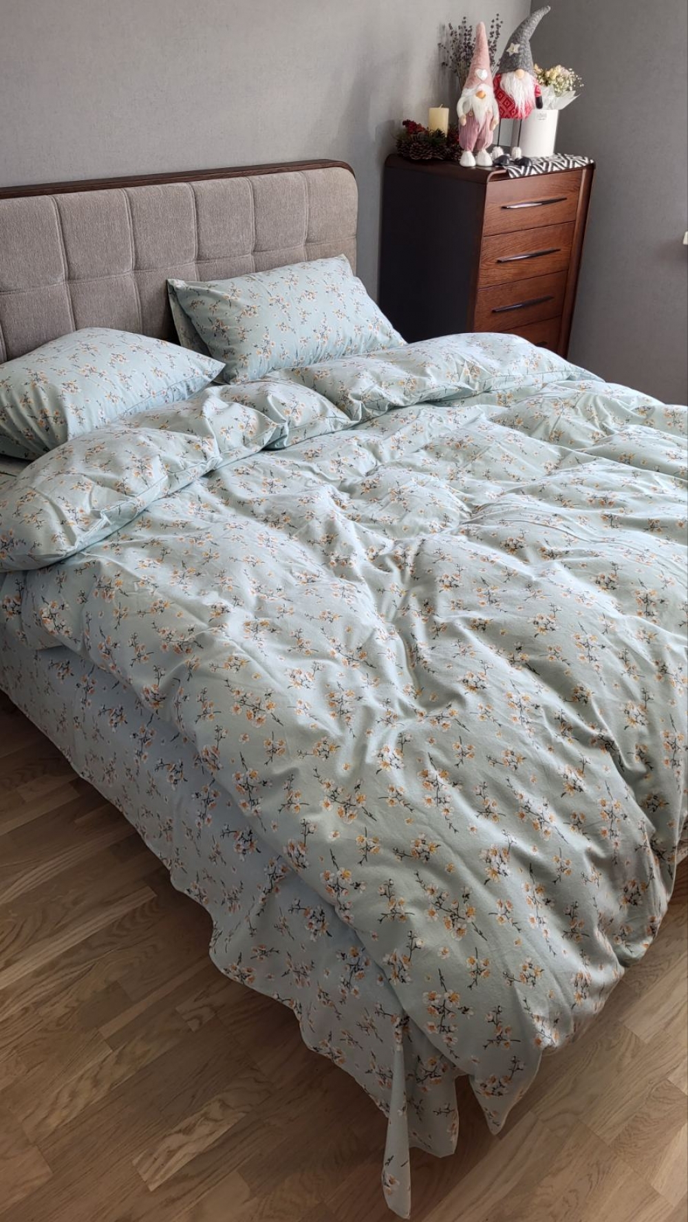Постільна білизна Вікторія м’ята, Turkish flannel (Євро) - Зображення 3