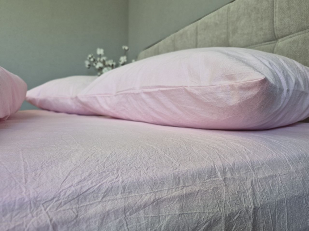 Постільна білизна Pink, Washed Cotton W1351 (Полуторний) - Зображення 5