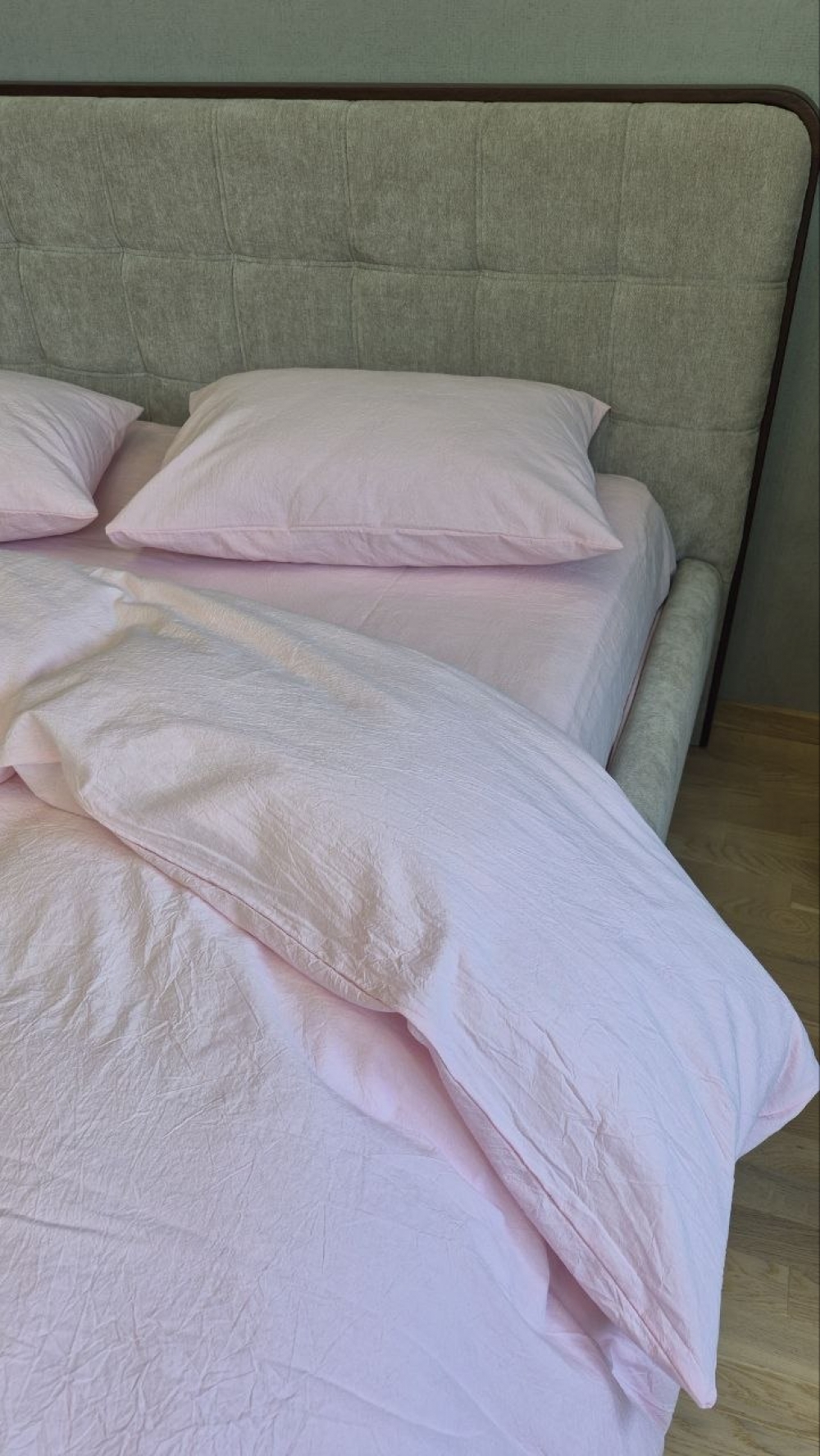 Постільна білизна Pink, Washed Cotton W1351 (Полуторний) - Зображення 3