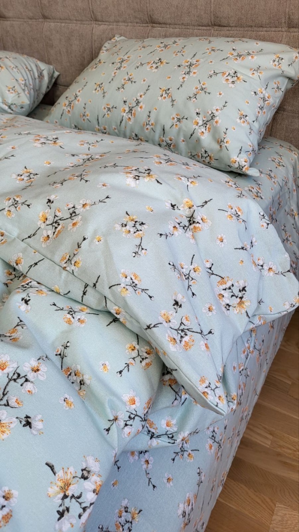 Постільна білизна Вікторія м’ята, Turkish flannel (Полут. на рез.) - Зображення 5