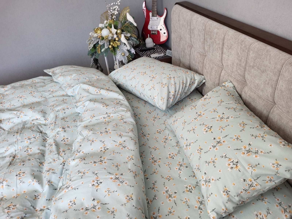 Постільна білизна Вікторія м’ята, Turkish flannel (Полут. на рез.) - Зображення 7